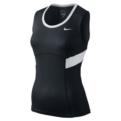 Nike Power Womens Tennis Tank Top   Black