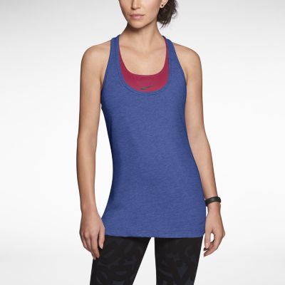 Nike Flow Womens Training Tank Top   Deep Royal Heather