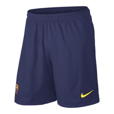 2013/14 FC Barcelona Replica Mens Soccer Shorts   Midnight Navy