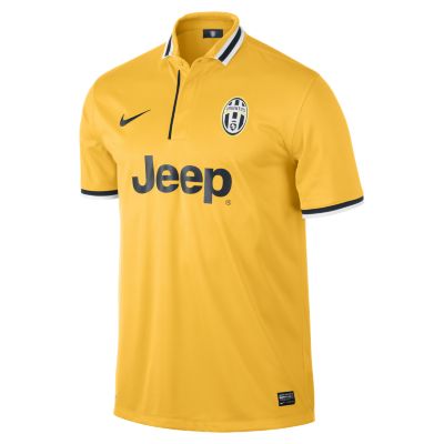 2013/14 Juventus FC Stadium Mens Soccer Jersey   Pro Gold