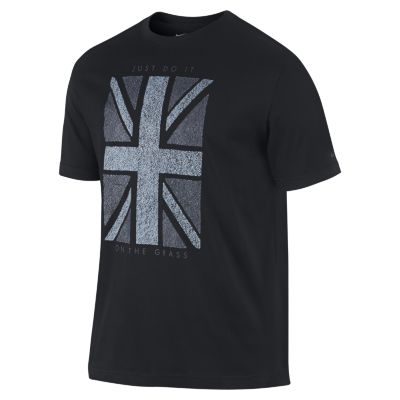 Nike Union Grass Mens Tennis T Shirt   Black