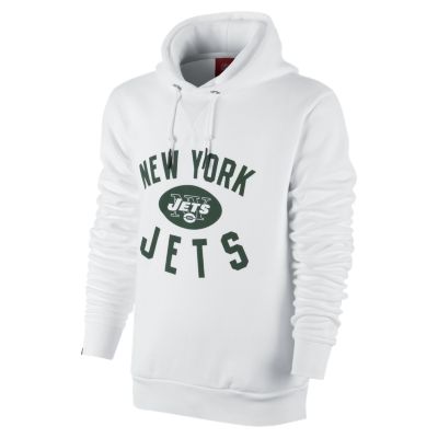 Nike Washed Pullover (NFL New York Jets) Mens Hoodie   White