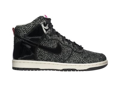 Nike Dunk High Skinny Print Womens Shoes   Black