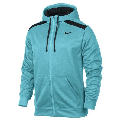 Nike Shield Nailhead Full Zip Mens Hoodie   Gamma Blue