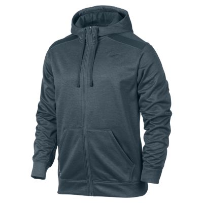 Nike Shield Nailhead Full Zip Mens Hoodie   Night Factor