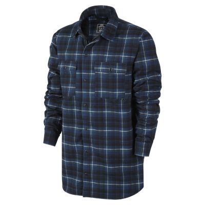 Nike Dimension Flannel Mens Shirt   Brave Blue