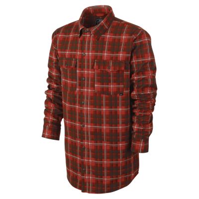 Nike Dimension Flannel Mens Shirt   Gamma Orange