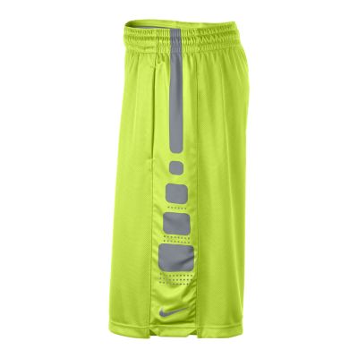 Nike Elite Stripe Mens Basketball Shorts   Volt