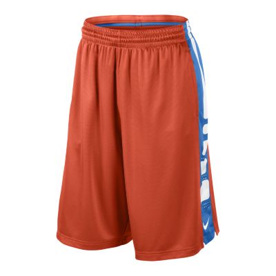 Nike Elite Stripe Mens Basketball Shorts   Team Orange