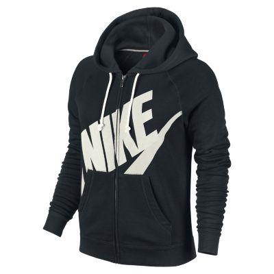 Nike Rally Signal Full Zip Womens Hoodie   Black