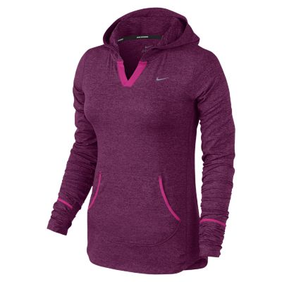 Nike Element Womens Running Hoodie   Raspberry Red