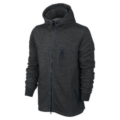 Nike Ceremony Mens Full Zip Hoodie   Black Heather