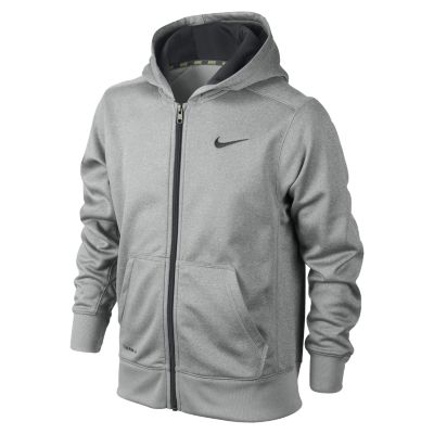 Nike KO 2.0 Full Zip Boys Training Hoodie   Dark Grey Heather