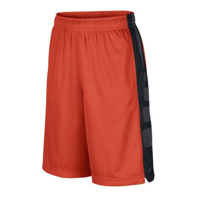 Nike Elite Striped Boys Basketball Shorts   Team Orange