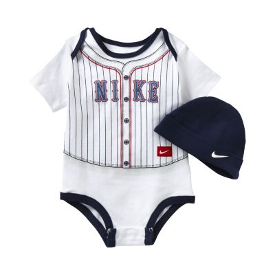 Nike Trompe Loeil Two Piece Newborn Kids Set   White