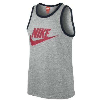 Nike Ace Logo Mens Tank Top   Dark Grey Heather