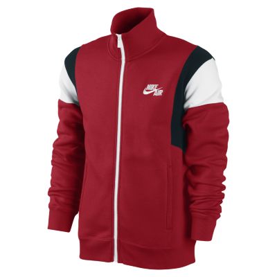 Nike Heritage Mens Warm Up Jacket   University Red