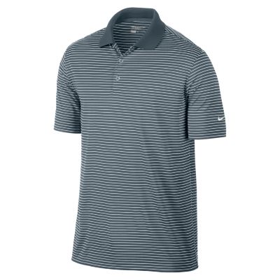 Nike Victory Stripe Mens Golf Polo   Night Factor