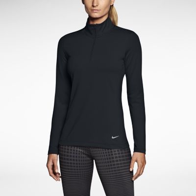 Nike Half Zip Key Womens Golf Cover Up   Black