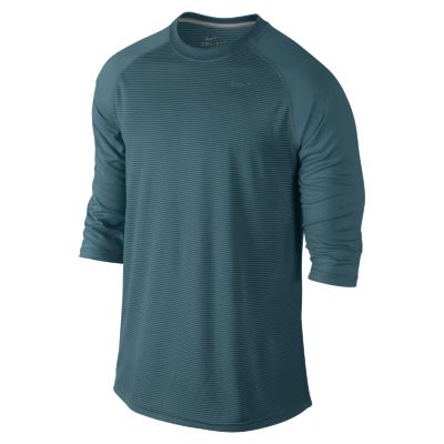 Nike Dri FIT Touch 3/4 Raglan Mens Training Shirt   Night Factor