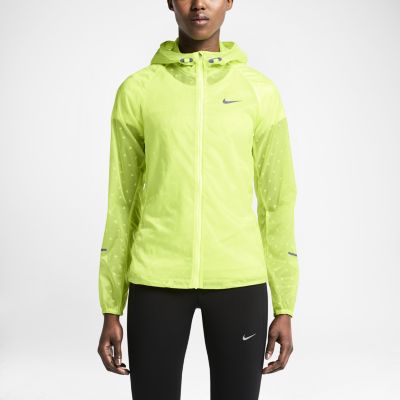 Nike Vapor Cyclone Packable Womens Running Jacket   Volt