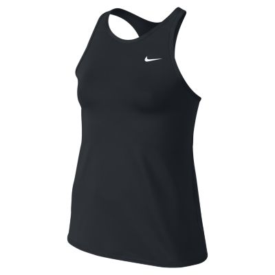 Nike Premier Maria OZ Open Girls Tennis Tank Top   Black