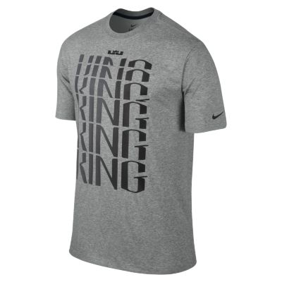 LeBron Ring King Mens T Shirt   Dark Grey Heather