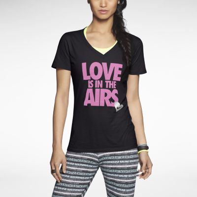 Nike Love Is In The Airs Womens T Shirt   Black