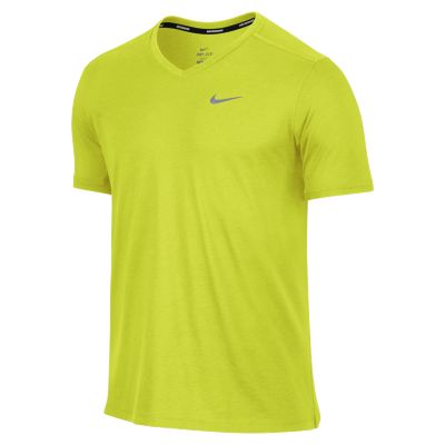 Nike Tailwind Mens Running Shirt   Volt