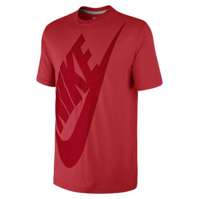 Nike Oversized Futura Mens T Shirt   Challenge Red