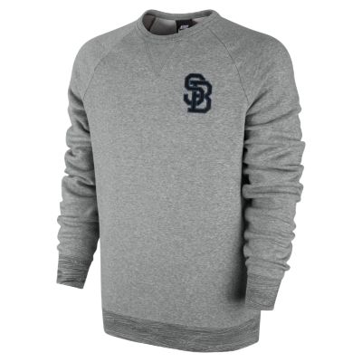 Nike SB Woodgrain Mens Sweatshirt   Dark Grey Heather