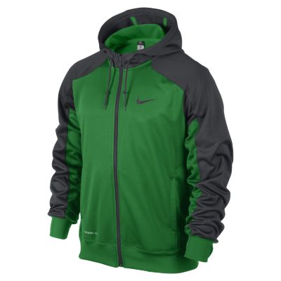 Nike Elite Fan Hero Full Zip Mens Hoodie   Apple Green