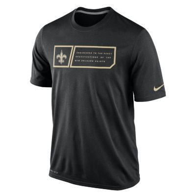 Nike Legend Jock Tag (NFL New Orleans Saints) Mens T Shirt   Black