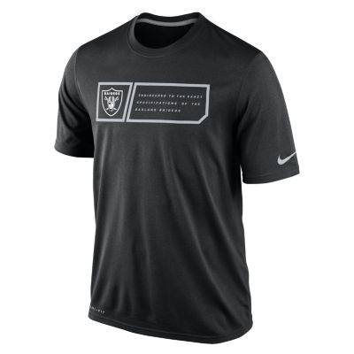 Nike Legend Jock Tag (NFL Oakland Raiders) Mens T Shirt   Black
