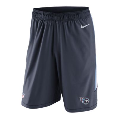 Nike SpeedVent (NFL Tennessee Titans) Mens Training Shorts   College Navy