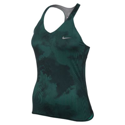 Nike Advantage Printed Womens Tennis Tank Top   Turbo Green