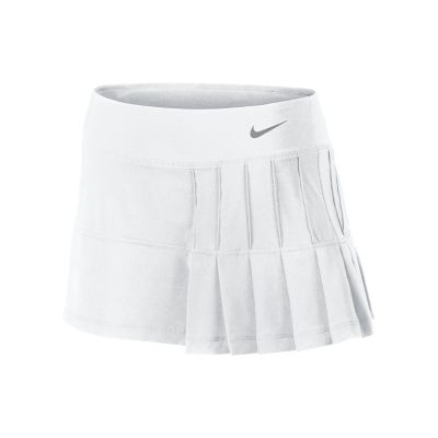 Nike Pintuck Pleated Woven Womens Tennis Skirt   White