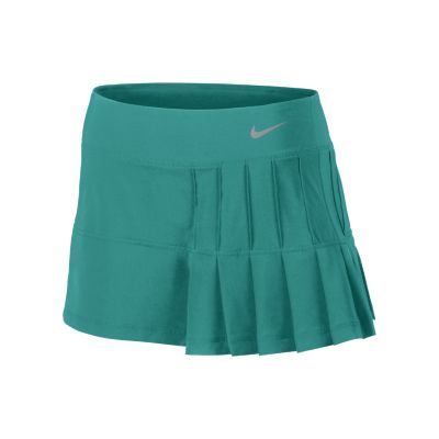 Nike Pintuck Pleated Woven Womens Tennis Skirt   Turbo Green