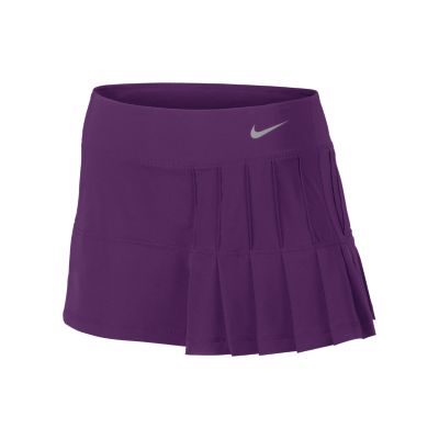 Nike Pintuck Pleated Woven Womens Tennis Skirt   Bright Grape
