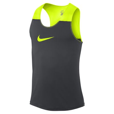 Nike Racing Mens Running Tank Top   Anthracite