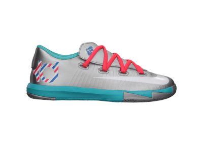 KD VI (10.5c 3y) Preschool Basketball Shoes   Metallic Silver