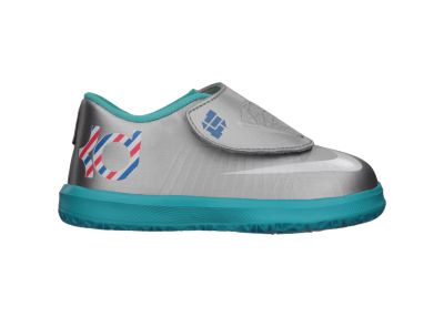 KD VI (2c 10c) Toddler Basketball Shoes   Metallic Silver