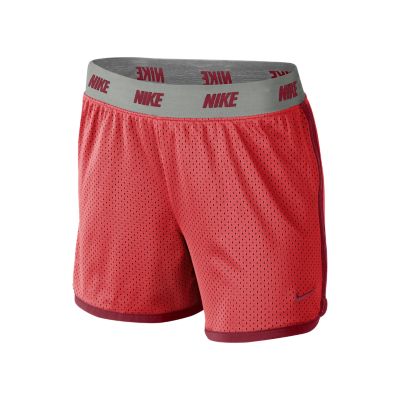 Nike 4 Sport Mesh Girls Training Shorts   Laser Crimson