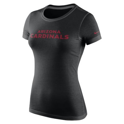 Nike Wordmark Cotton Crew (NFL Arizona Cardinals) Womens T Shirt   Black