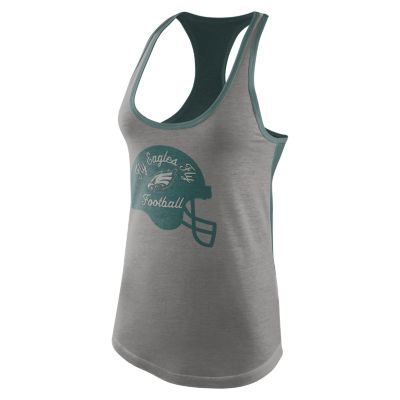Nike Helmet (NFL Philadelphia Eagles) Womens Tank Top   Dk Grey Heather