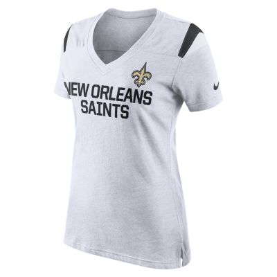 Nike Fan (NFL New Orleans Saints) Womens Top   White