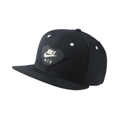 Nike S+ Air Glow True Snapback Hat   Black