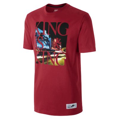 LeBron King is King Mens T Shirt   University Red