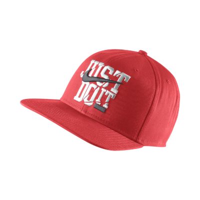 Nike Pro Just Do It Adjustable Hat   Challenge Red