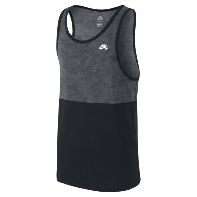 Nike SB Camo Block Mens Tank Top   Black